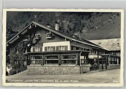 Hinterstein Bad Hindelang Hinterstein Gasthof gruener Hut x / Bad Hindelang /Oberallgaeu LKR