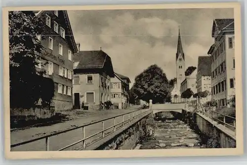 Weiler-Simmerberg Weiler Allgaeu Haupstrasse am Hausbach Saalbau Krone x / Weiler-Simmerberg /Lindau LKR