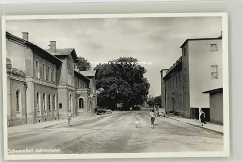 Schwandorf Schwandorf Bahnhofsplatz * 1940 / Schwandorf /Schwandorf LKR