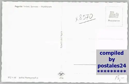 Pegnitz Marktplatz * 1955