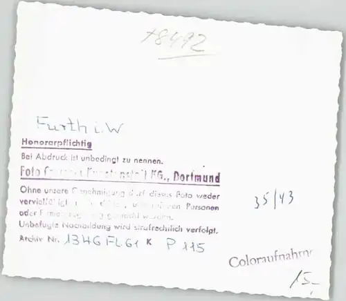 Furth Wald Fliegeraufnahme * 1961