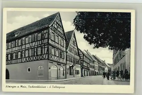 Kitzingen Faltergasse Fachwerkhaeuser *