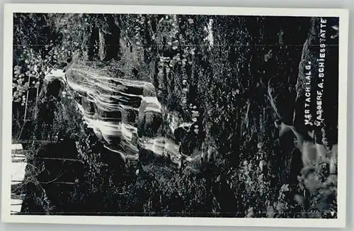 Wertach Wasserfall Schiessstaette * 1955