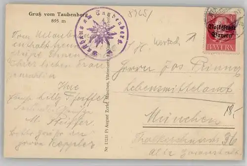 Wertach [Stempelabschlag] x 1919
