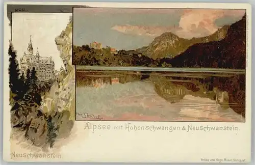 Hohenschwangau Neuschwanstein KuenstlerOtto Struetzel *