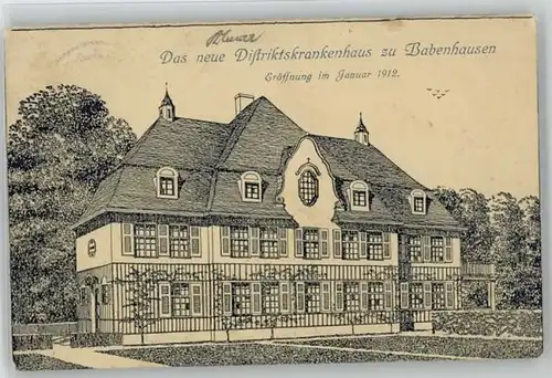 Babenhausen Schwaben Babenhausen Distrikskrankenhaus x / Babenhausen /Unterallgaeu LKR