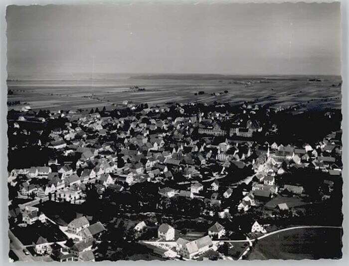 AK / Ansichtskarte Babenhausen_Schwaben Fliegeraufnahme Babenhausen
