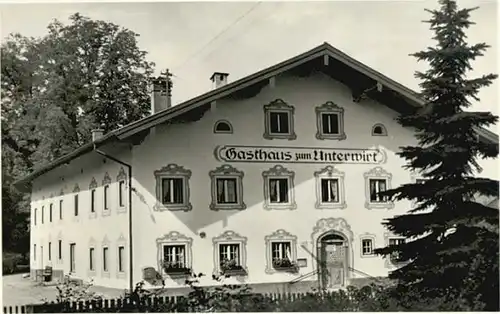 Chieming Chiemsee Chieming Gasthaus Unterwirt o 1921-1965 / Chieming /Traunstein LKR