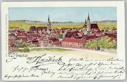 Ansbach Mittelfranken Ansbach Mittelfranken  x 1900 / Ansbach /Ansbach LKR