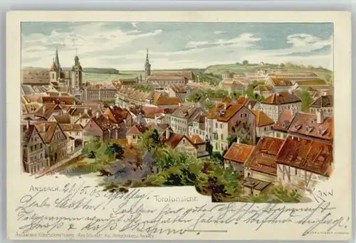 Ansbach Mittelfranken Ansbach Mittelfranken KuenstlerK. Zinn x 1905 / Ansbach /Ansbach LKR