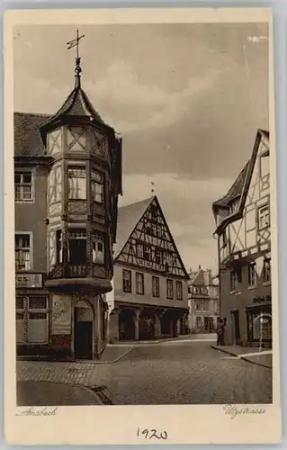 Ansbach Mittelfranken Ansbach Mittelfranken Utzstrasse ungelaufen ca. 1920 / Ansbach /Ansbach LKR