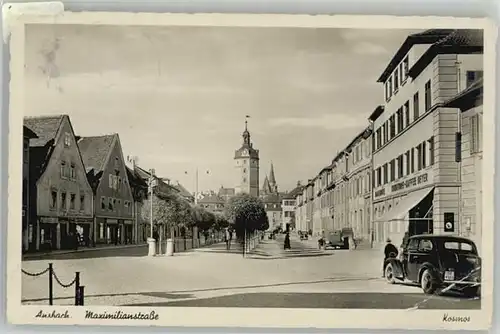 Ansbach Mittelfranken Maximilianstrasse x 1937