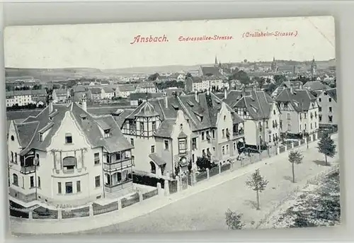 Ansbach Mittelfranken Ansbach Mittelfranken Endressallee Strasse x 1916 / Ansbach /Ansbach LKR