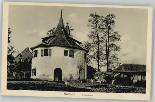 Ansbach Mittelfranken Ansbach Mittelfranken Hundsturm ungelaufen ca. 1920 / Ansbach /Ansbach LKR