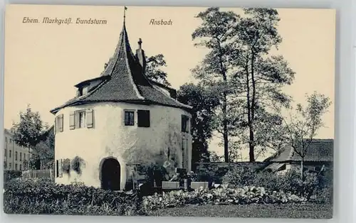 Ansbach Mittelfranken Ansbach Mittelfranken Hundsturm ungelaufen ca. 1910 / Ansbach /Ansbach LKR