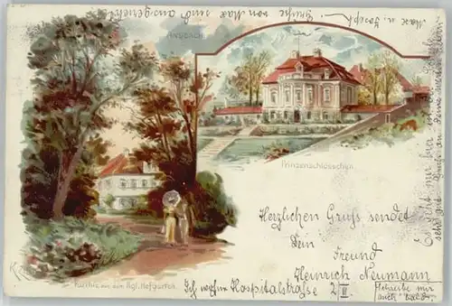 Ansbach Mittelfranken KuenstlerK. Zinn x 1904