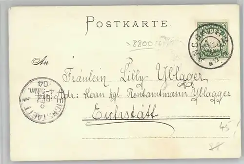 Ansbach Mittelfranken KuenstlerK. Zinn x 1904