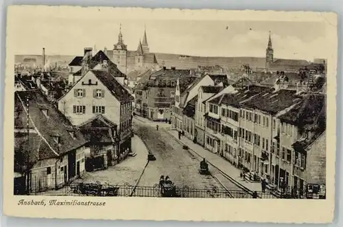 Ansbach Mittelfranken Maximilianstrasse x 1917