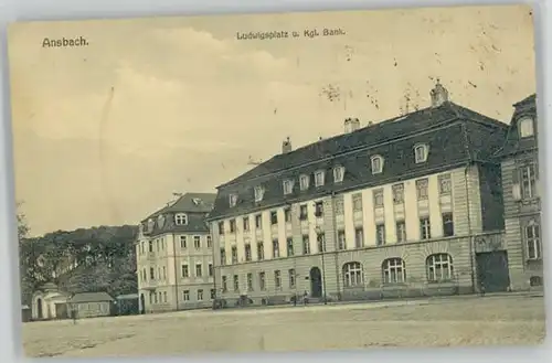 Ansbach Mittelfranken Ansbach Mittelfranken Ludwigsplatz x 1910 / Ansbach /Ansbach LKR