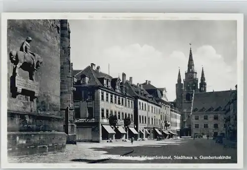 Ansbach Mittelfranken Krieger Denkmal Gumbertus Kirche  o 1931