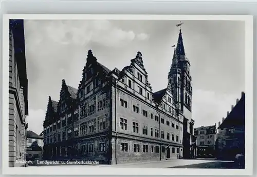 Ansbach Mittelfranken Gumbertus Kirche  o 1931