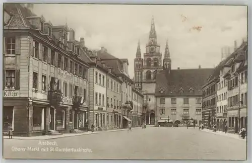 Ansbach Mittelfranken Ansbach Mittelfranken St. Gumbertus Kirche  ungelaufen ca. 1910 / Ansbach /Ansbach LKR