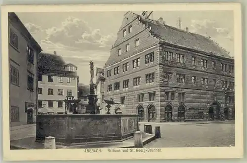 Ansbach Mittelfranken St. Georg Brunnen  