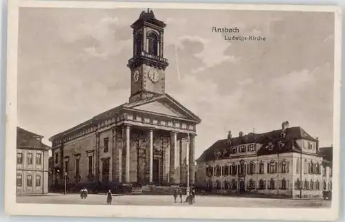 Ansbach Mittelfranken Ludwigs Kirche   