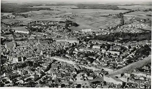 Ansbach Mittelfranken Ansbach Mittelfranken Fliegeraufnahme ungelaufen ca. 1955 / Ansbach /Ansbach LKR