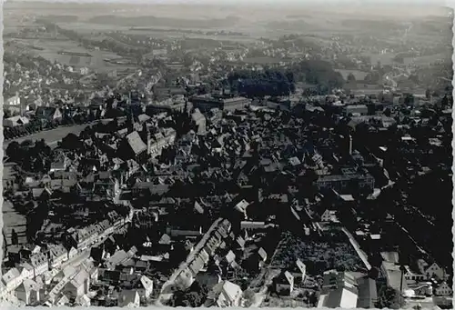 Ansbach Mittelfranken Fliegeraufnahme o 1953