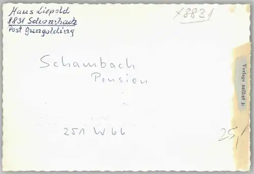 Treuchtlingen Schambach o 1966