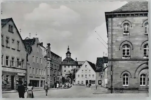 Wassertruedingen Wassertruedingen Marktplatz ungelaufen ca. 1955 / Wassertruedingen /Ansbach LKR