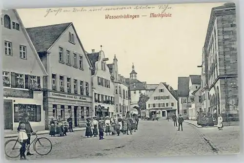 Wassertruedingen Wassertruedingen Marktplatz Feldpost x 1915 / Wassertruedingen /Ansbach LKR