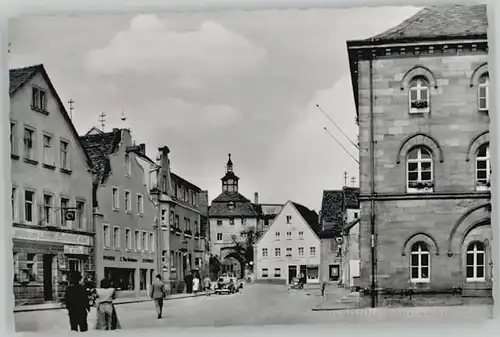 Wassertruedingen Wassertruedingen Marktplatz ungelaufen ca. 1955 / Wassertruedingen /Ansbach LKR