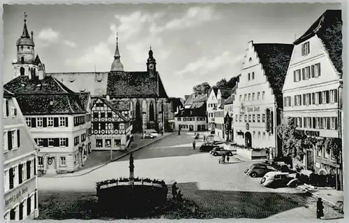 Feuchtwangen Feuchtwangen Marktplatz ungelaufen ca. 1955 / Feuchtwangen /Ansbach LKR