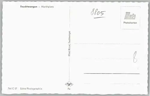 Feuchtwangen Feuchtwangen Marktplatz ungelaufen ca. 1955 / Feuchtwangen /Ansbach LKR