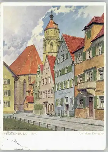 Weissenburg Bayern KuenstlerGustav Luettgens x 1932