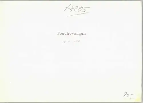 Feuchtwangen Feuchtwangen  ungelaufen ca. 1955 / Feuchtwangen /Ansbach LKR