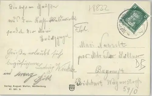 Weissenburg Bayern  x 1940