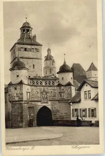 Weissenburg Bayern Weissenburg Bayern Ellinger Tor ungelaufen ca. 1920 / Weissenburg i.Bay. /Weissenburg-Gunzenhausen LKR