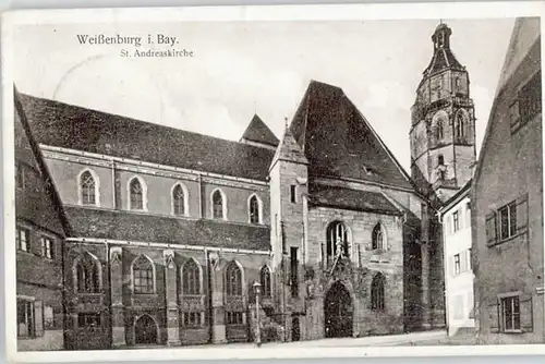 Weissenburg Bayern St. Andreas Kirche  x 1927
