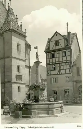 Weissenburg Bayern Schweppermannsbrunnen  