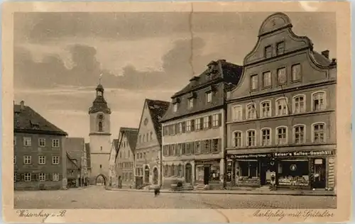 Weissenburg Bayern Marktplatz Spitaltor x 1923