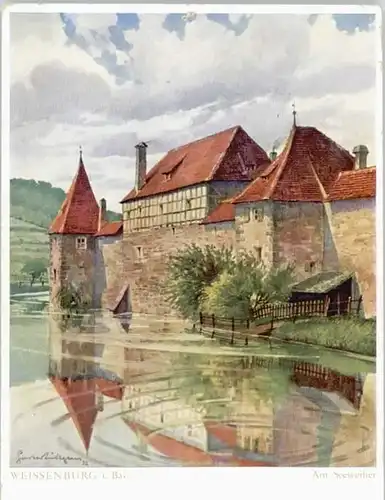 Weissenburg Bayern Weissenburg Bayern Seeweiher KuenstlerLuettgens ungelaufen ca. 1920 / Weissenburg i.Bay. /Weissenburg-Gunzenhausen LKR