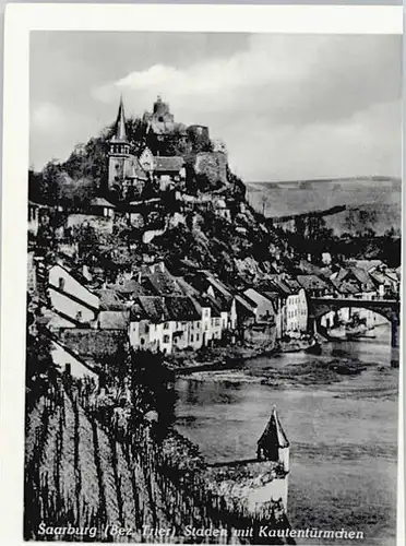 Saarburg Saar Saarburg Staden Kautentuermchen * / Saarburg /Trier-Saarburg LKR