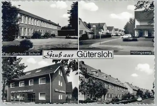 Guetersloh Guetersloh Hoeltingsweg Holzrichterstrasse Paul-Gerhard-Schule Sparkasse * / Guetersloh /Guetersloh LKR