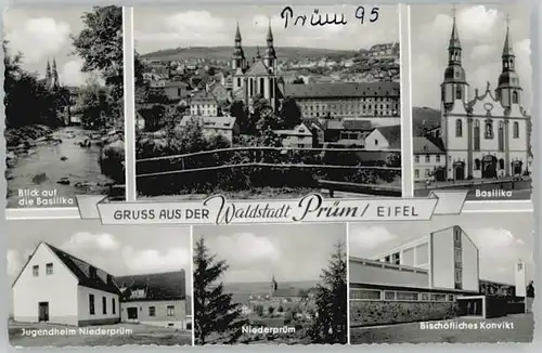 Pruem Eifel Basilika Jugendheim Niederpruem Konvikt * / Pruem /Eifelkreis Bitburg-Pruem LKR