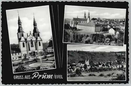 Pruem Eifel Basilika Abtei * / Pruem /Eifelkreis Bitburg-Pruem LKR