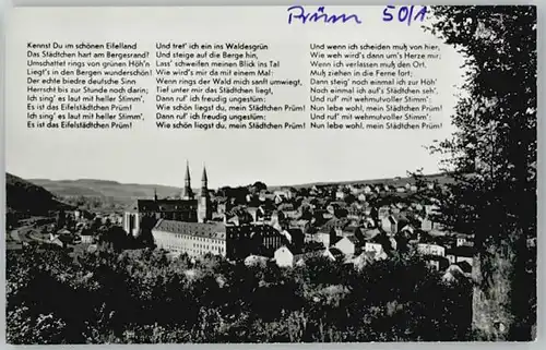 Pruem Eifel Gedicht * / Pruem /Eifelkreis Bitburg-Pruem LKR
