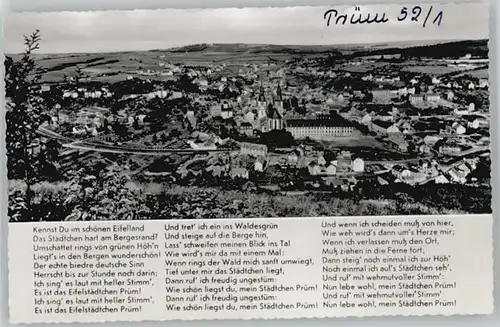 Pruem Eifel Gedicht * / Pruem /Eifelkreis Bitburg-Pruem LKR